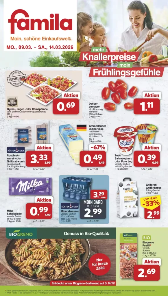 famila prospekt ab montag gültig bis 14.3.2026