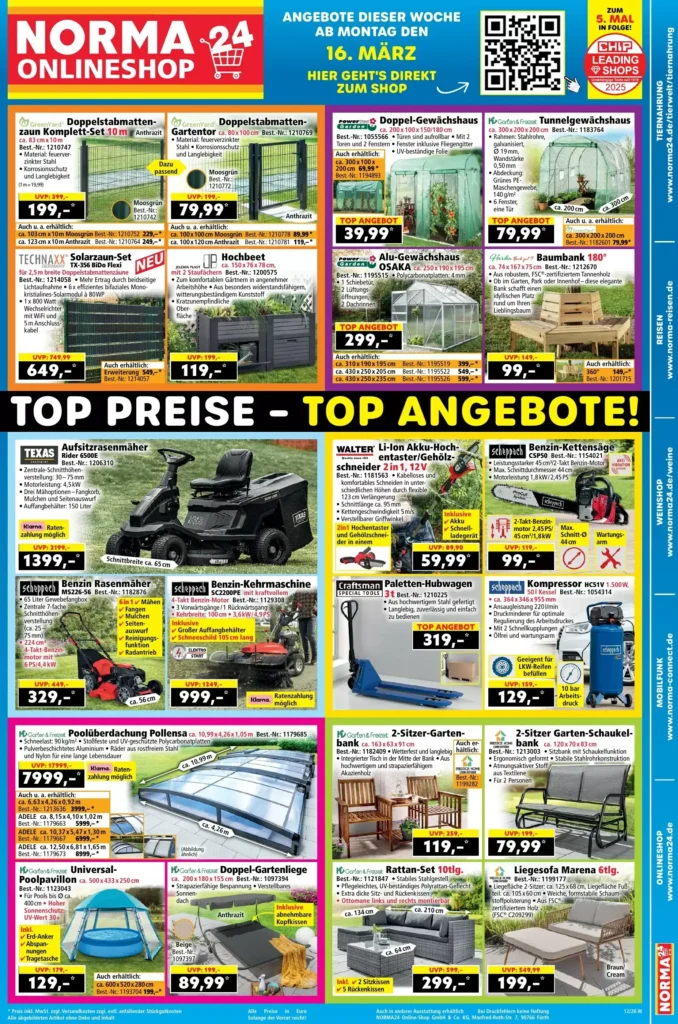Geschäft Norma prospekt zum blättern diese woche angebote gültig bis 15.3.2026 norma prospekt diese woche gültig bis 15.3.2026