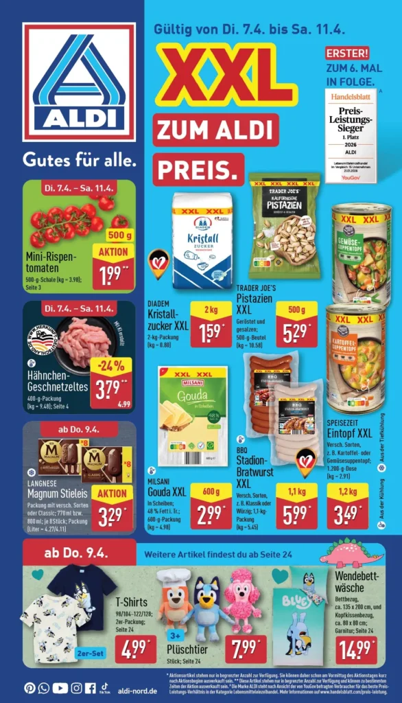 Geschäft ALDI Nord prospekt nächste woche gültig bis 11.4.2026 aldi nord prospekt nächste woche gültig bis 11.4.2026