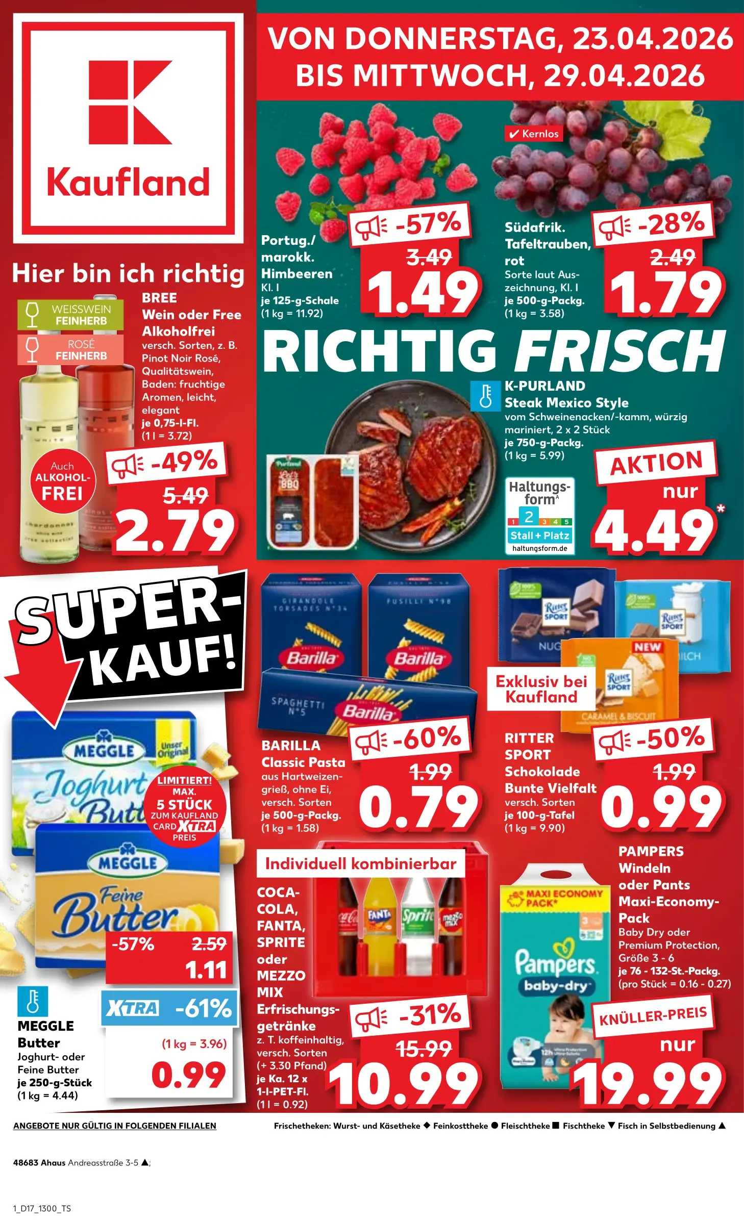 kaufland prospekt blättern ab donnerstag gültig bis 29.4.2026