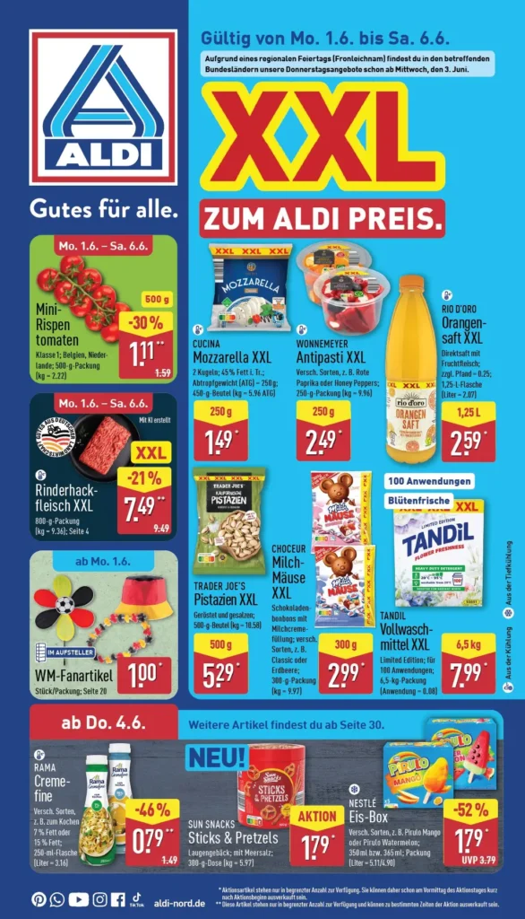 aldi nord prospekt nächste woche gültig bis 6.6.2026