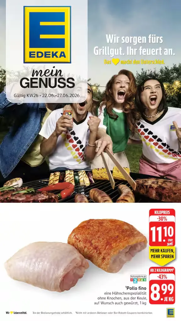 Geschäft EDEKA prospekt zum blättern diese woche gültig bis 27.6.2026 edeka prospekt zum blättern gültig bis 27.6.2026