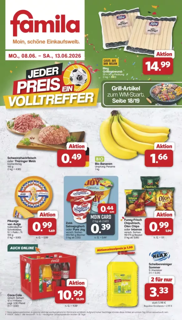 Geschäft Famila prospekt zum blättern diese woche gültig bis 13.6.2026 famila prospekt zum blättern ab montag gültig bis 13.6.2026