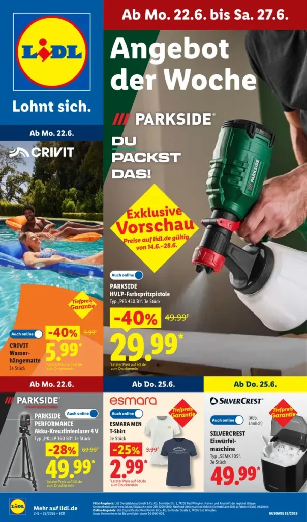 Geschäft Lidl angebot der woche gültig bis 27.6.2026
