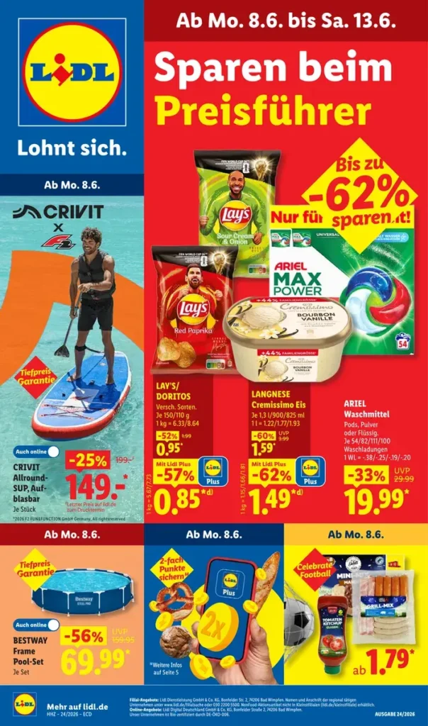 Geschäft Lidl prospekt angebote diese woche gültig bis 13.6.2026 lidl prospekte zum blättern der woche gültig bis 13.6.2026