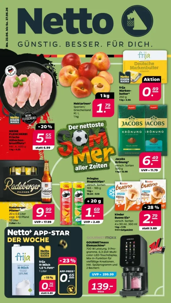 Geschäft Netto angebote diese woche gültig bis 27.6.2026 netto prospekt nächste woche gültig bis 27.6.2026